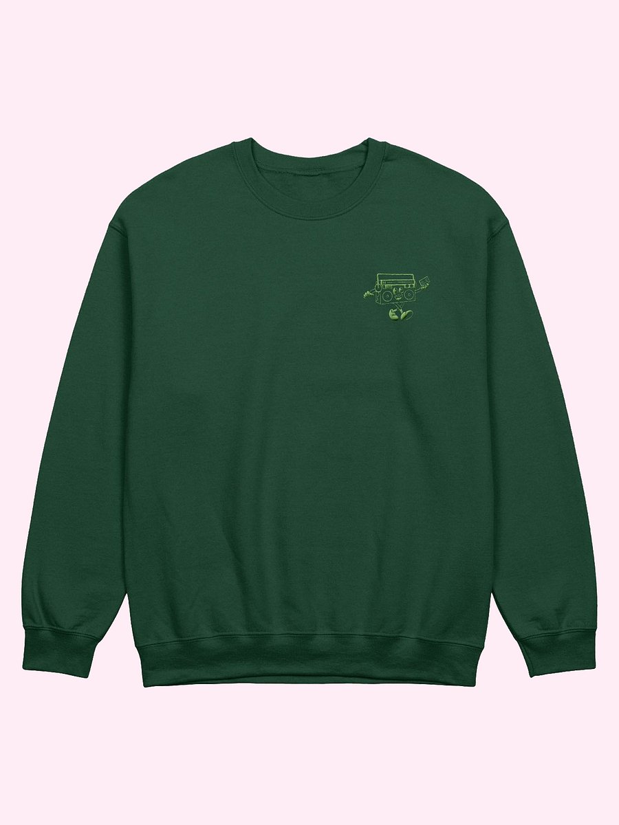 Mixie Embroidered Sweatshirt // Green product image (1)