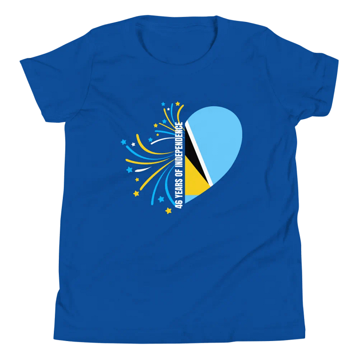46 Years of Independence Heart Youth T-Shirt product image (9)