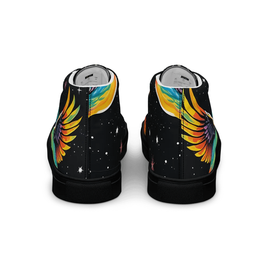Celestial Flight Men's High Top Canvas Shoes product image (4)