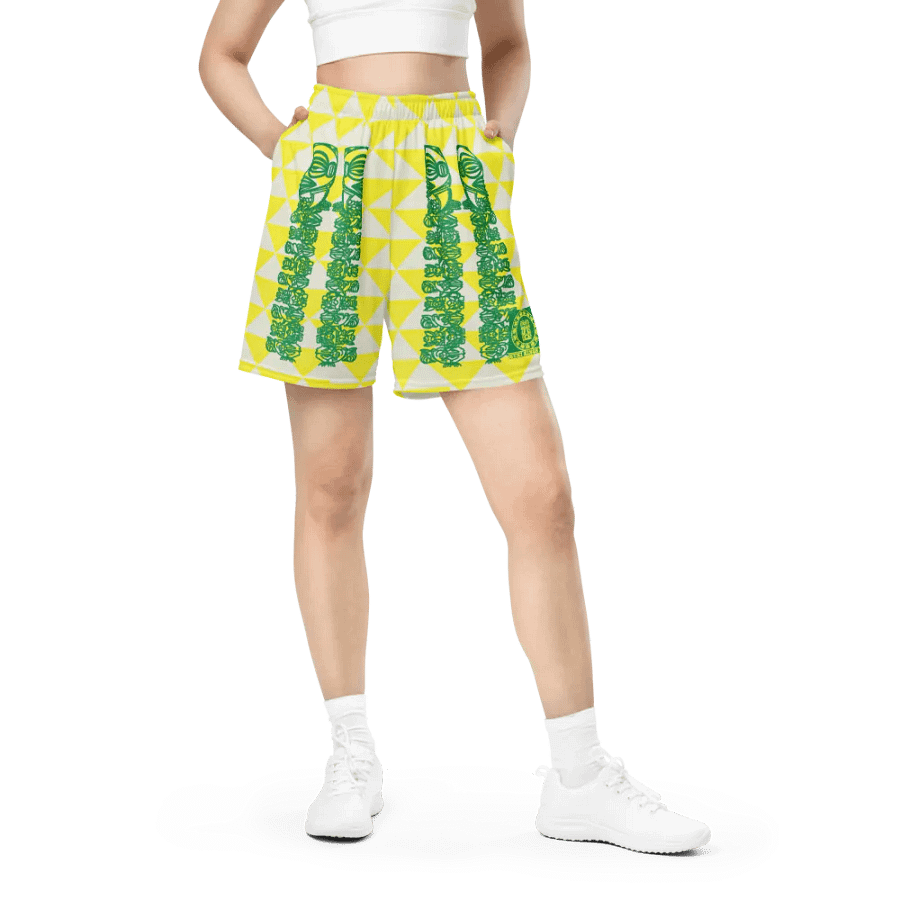 Symmetric Spirals Unisex TIKI Mesh Shorts product image (11)