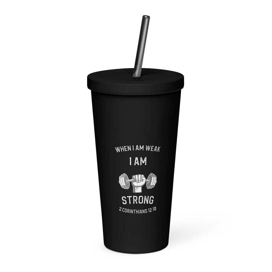 I Am Strong 20 oz. Isolated Cup: Black product image (1)