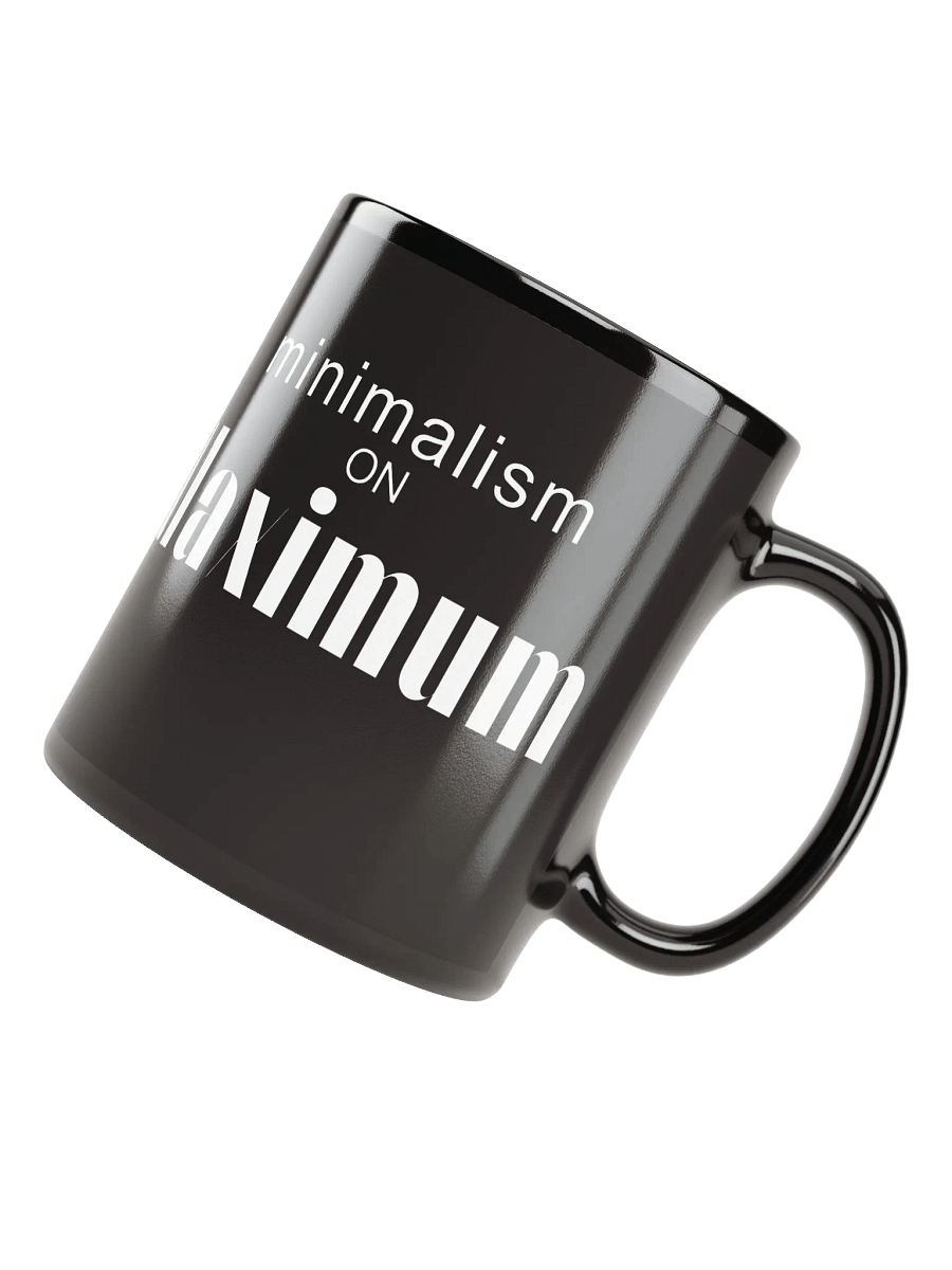 MOM - Minimalism on Maximum Black Mug product image (4)