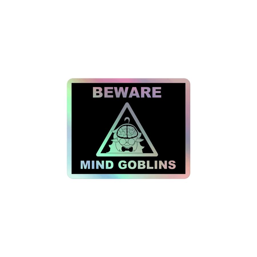 Beware Mind Goblins Sticker product image (1)