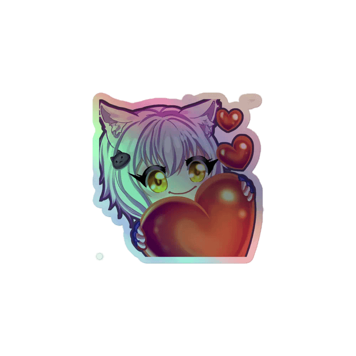 Koneko Heart Emote sticker product image (1)