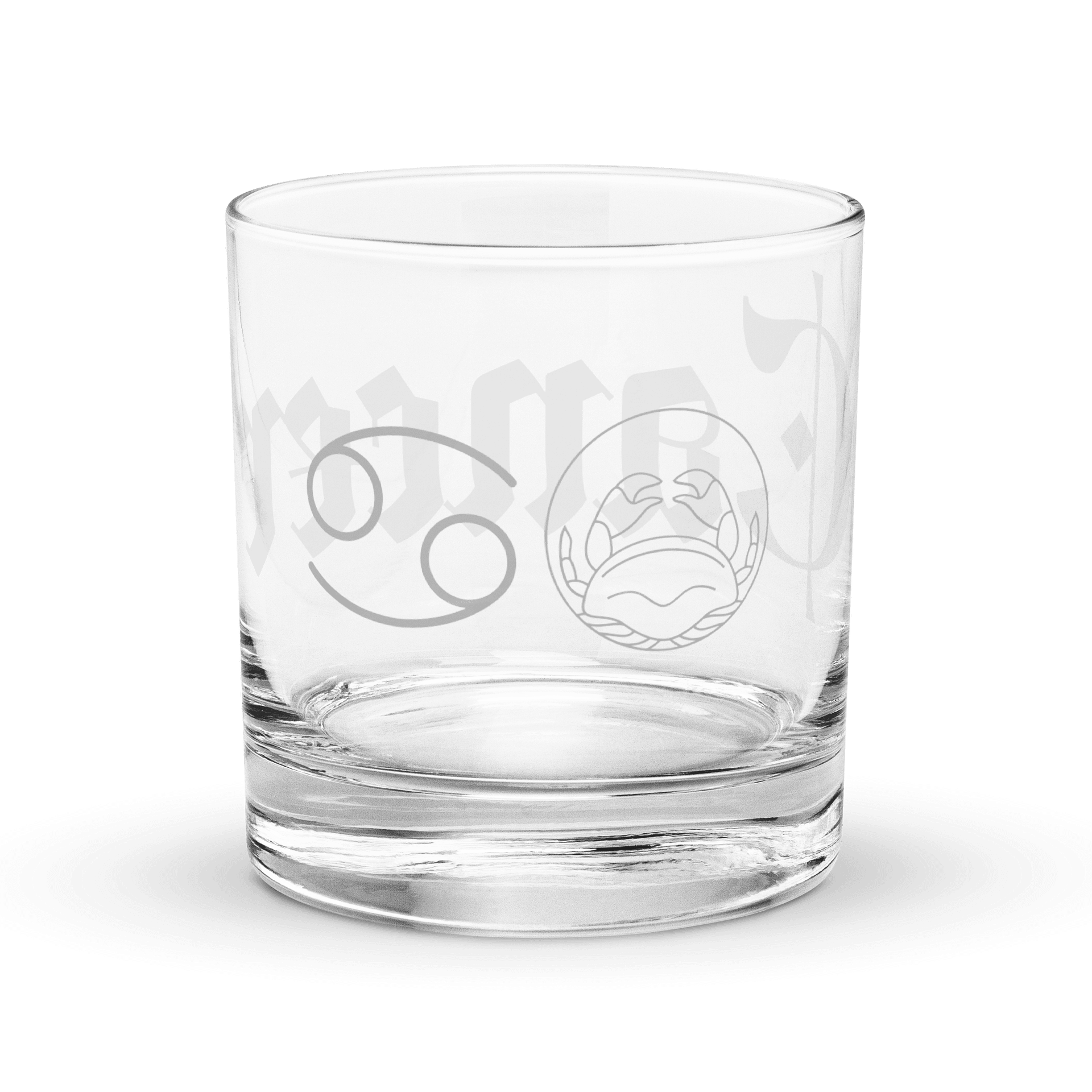 Gothic Cancer Zodiac Rocks Glass product image (4)