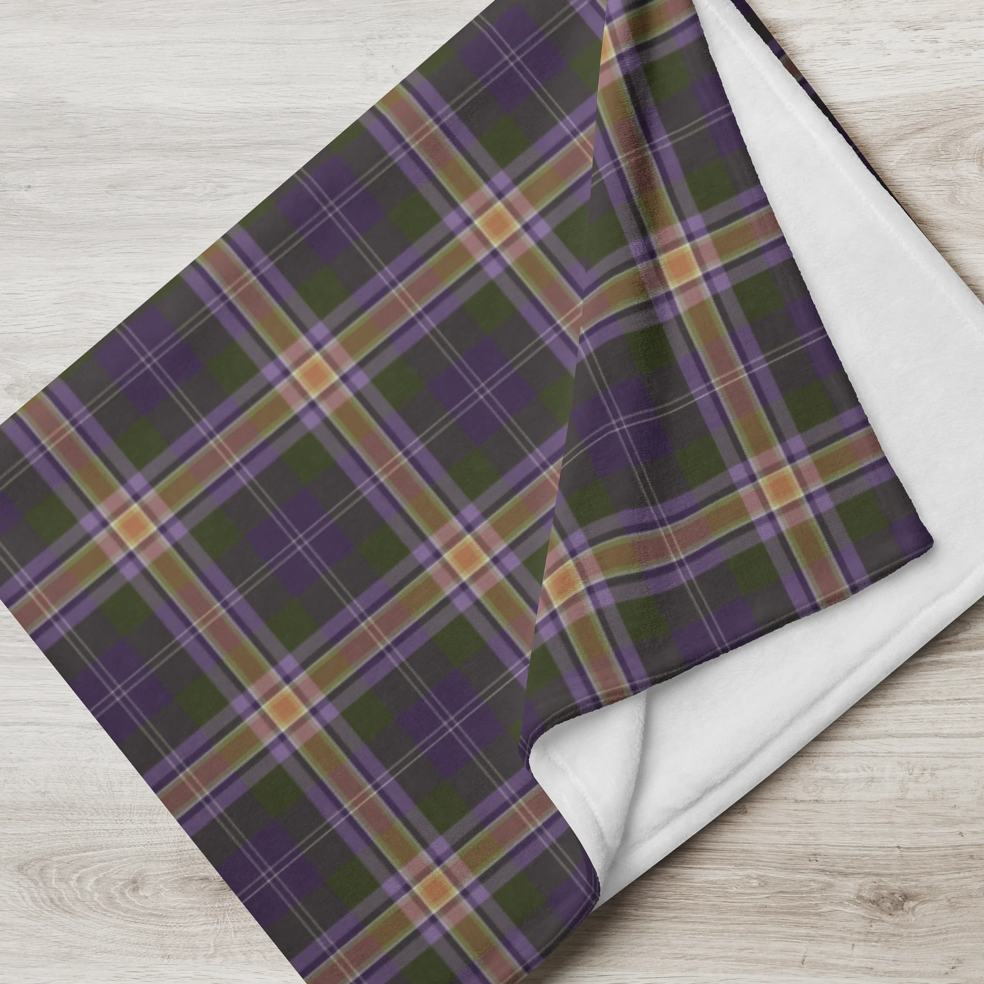 Dark FVW Tartan | Throw Blanket product image (3)