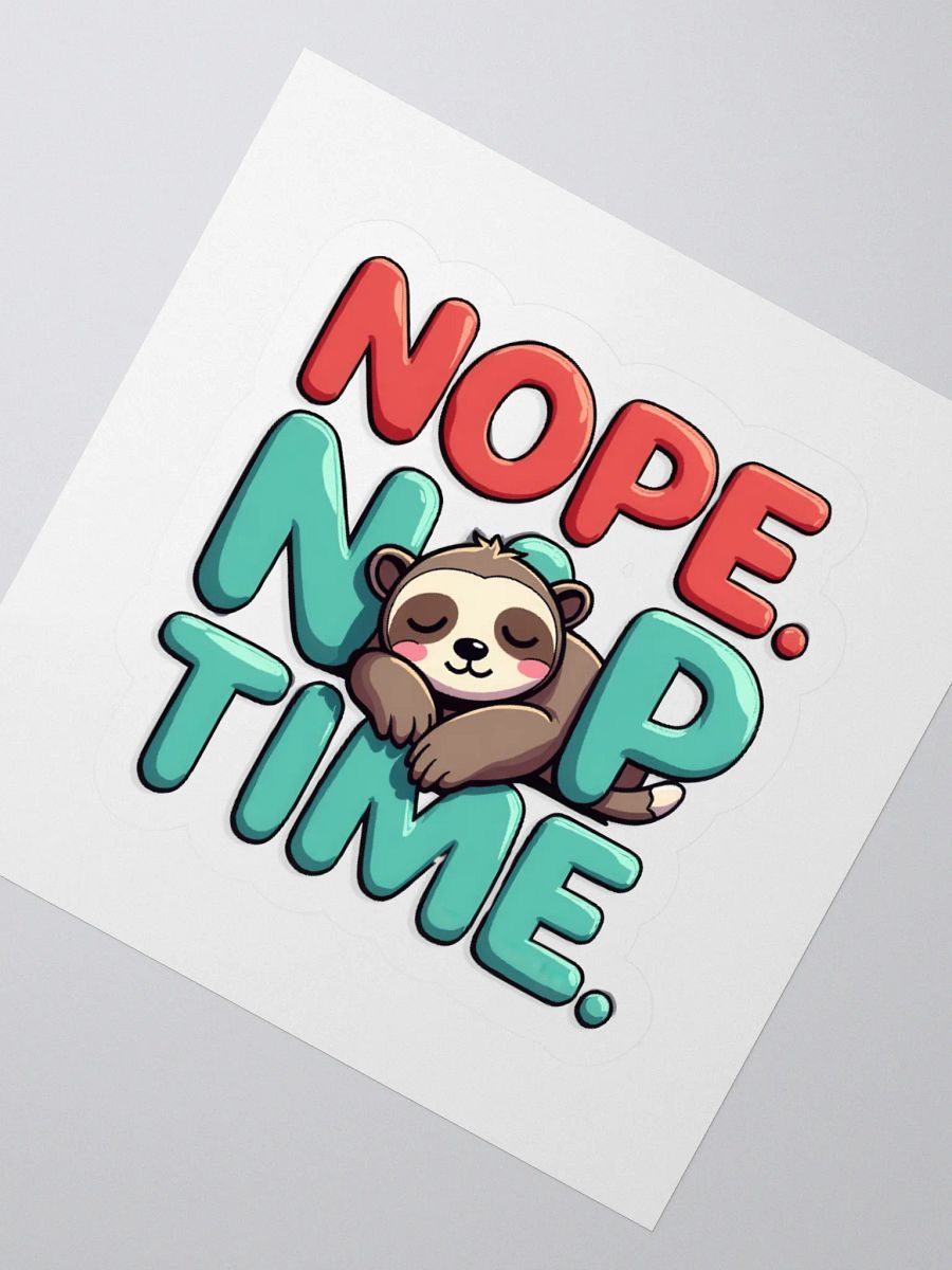 Sloth Nap Time Kiss Cut Stickers product image (2)