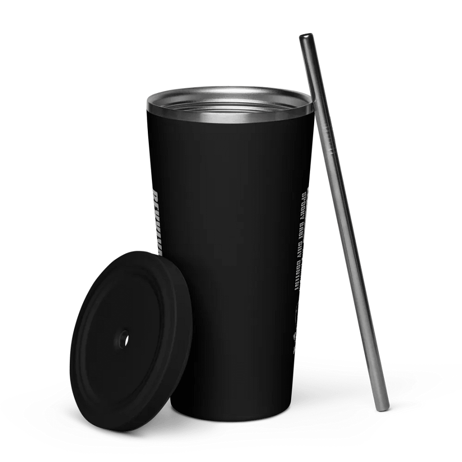 Restricted Content INSULATED TUMBLER WITH A STRAW product image (7)