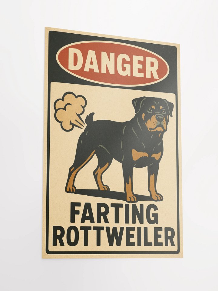DANGER: FARTING ROTTWEILER - Poster product image (4)