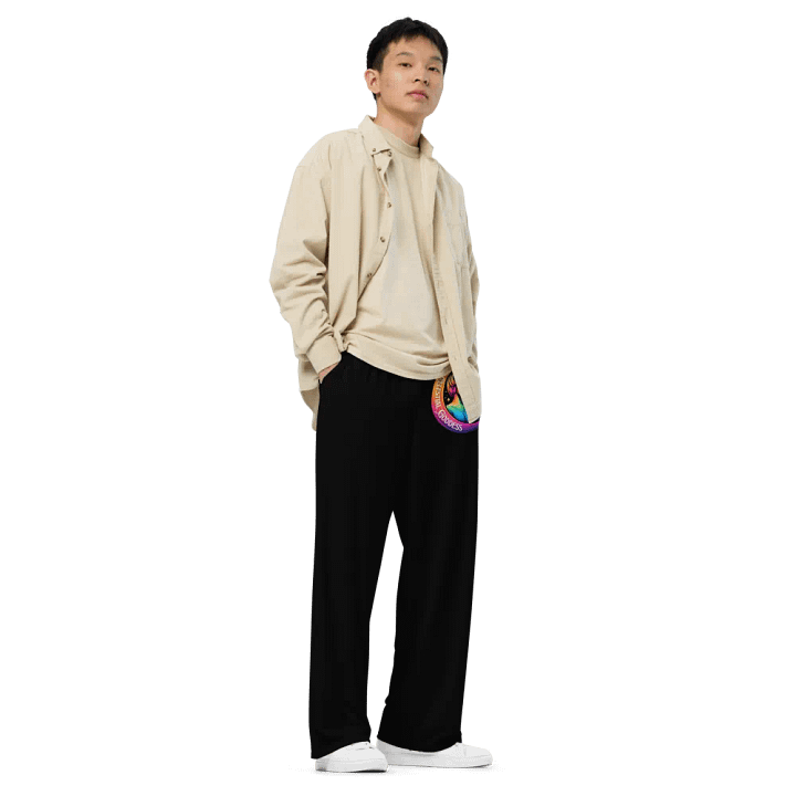 Celestial Crescent Moon Wide-Leg Pants product image (2)