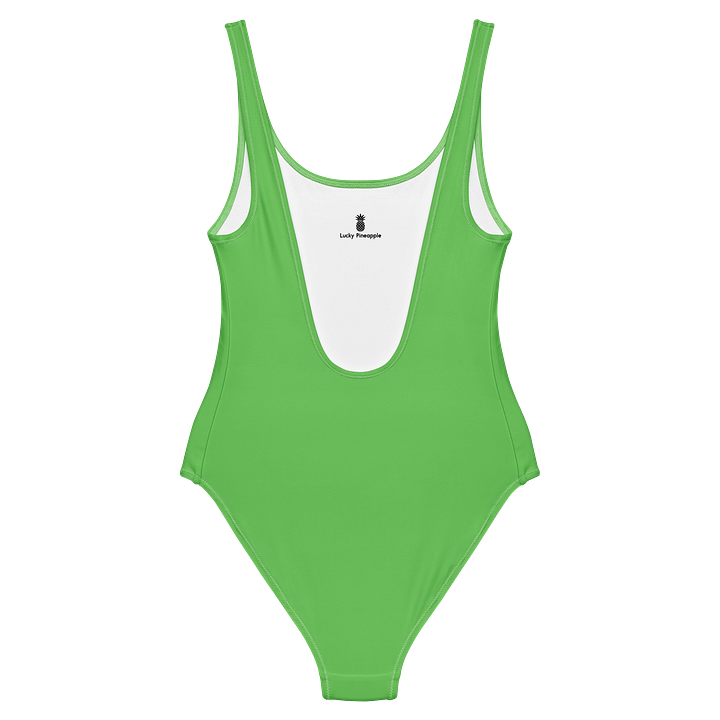 Stadium Grass Green Solid Color Retro Inspired Women's One Piece Swimsuit product image (2)