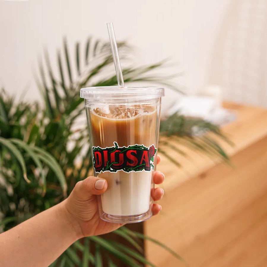 Diosa Double Wall Clear Plastic Tumblr (16oz) product image (11)