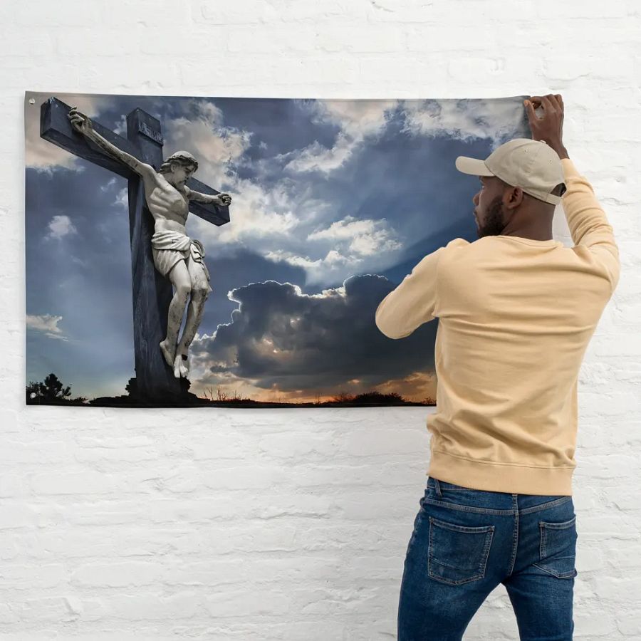 Divine Radiance All-Over Print Flag product image (11)