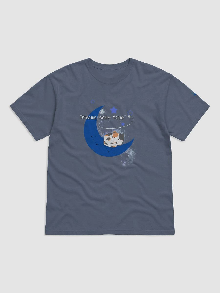 Dreamy Cat Crescent Moon Heavy Tshirt product image (10)
