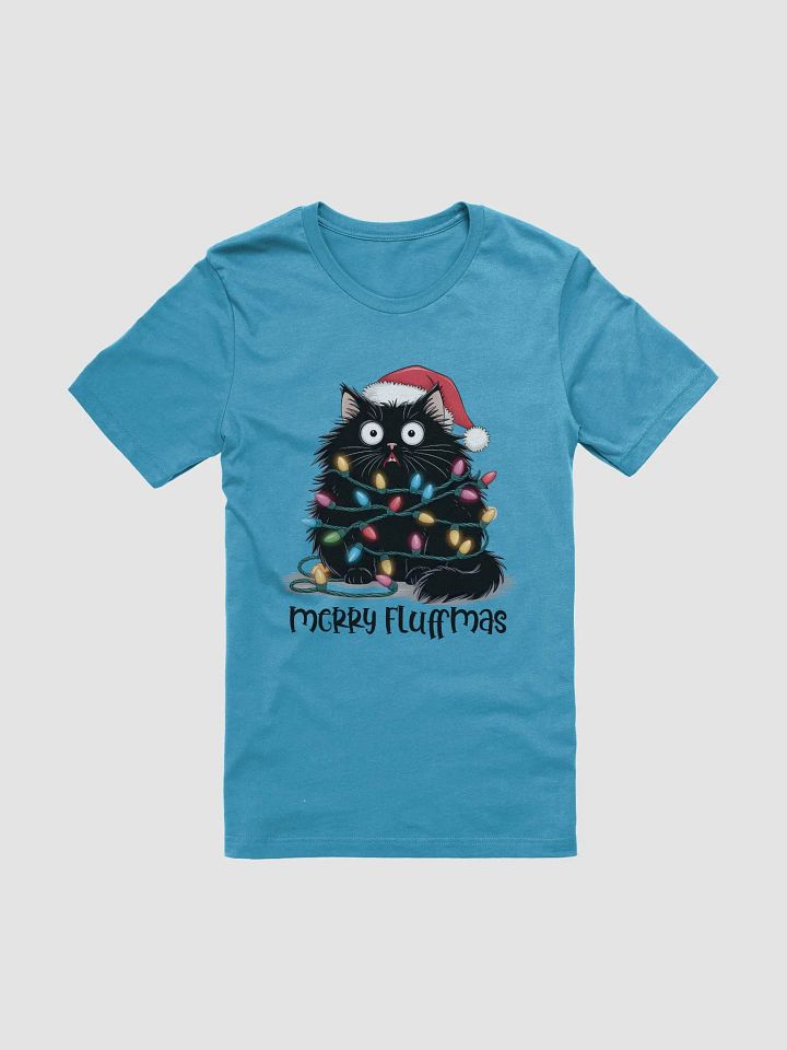 Merry Fluffmas - Festive Cat Chaos Christmas T-Shirt product image (5)