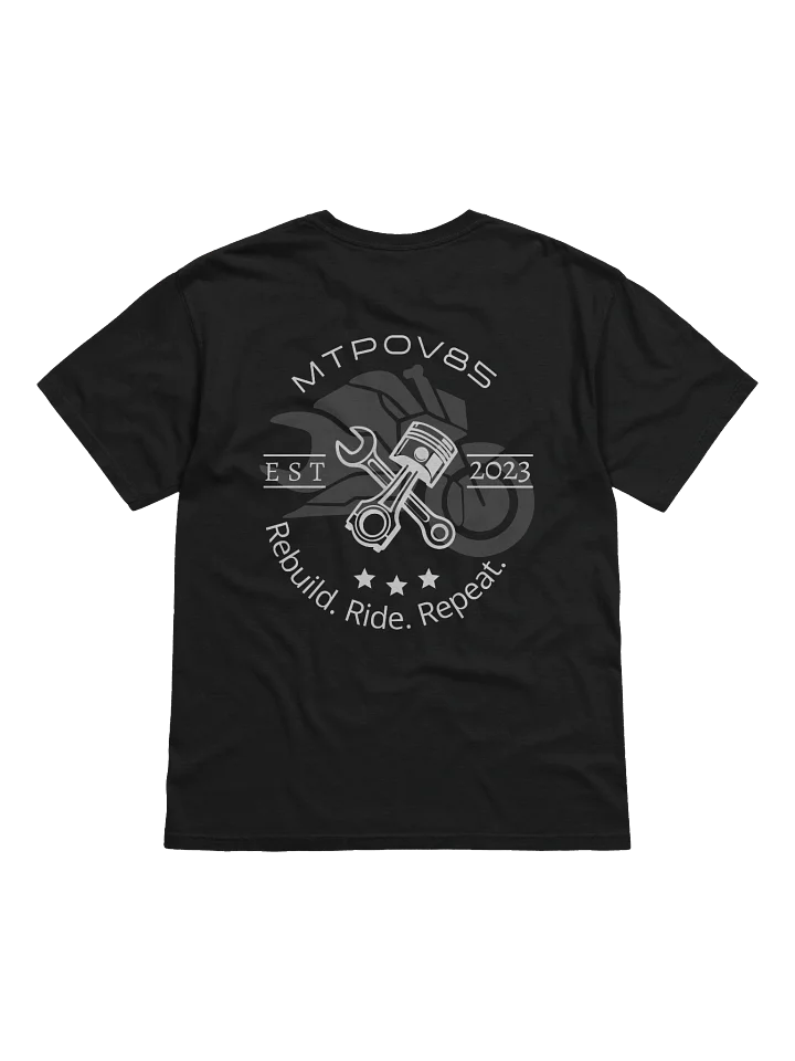 Rebuild. Ride. Repeat. Style 2, Black T-Shirt product image (1)