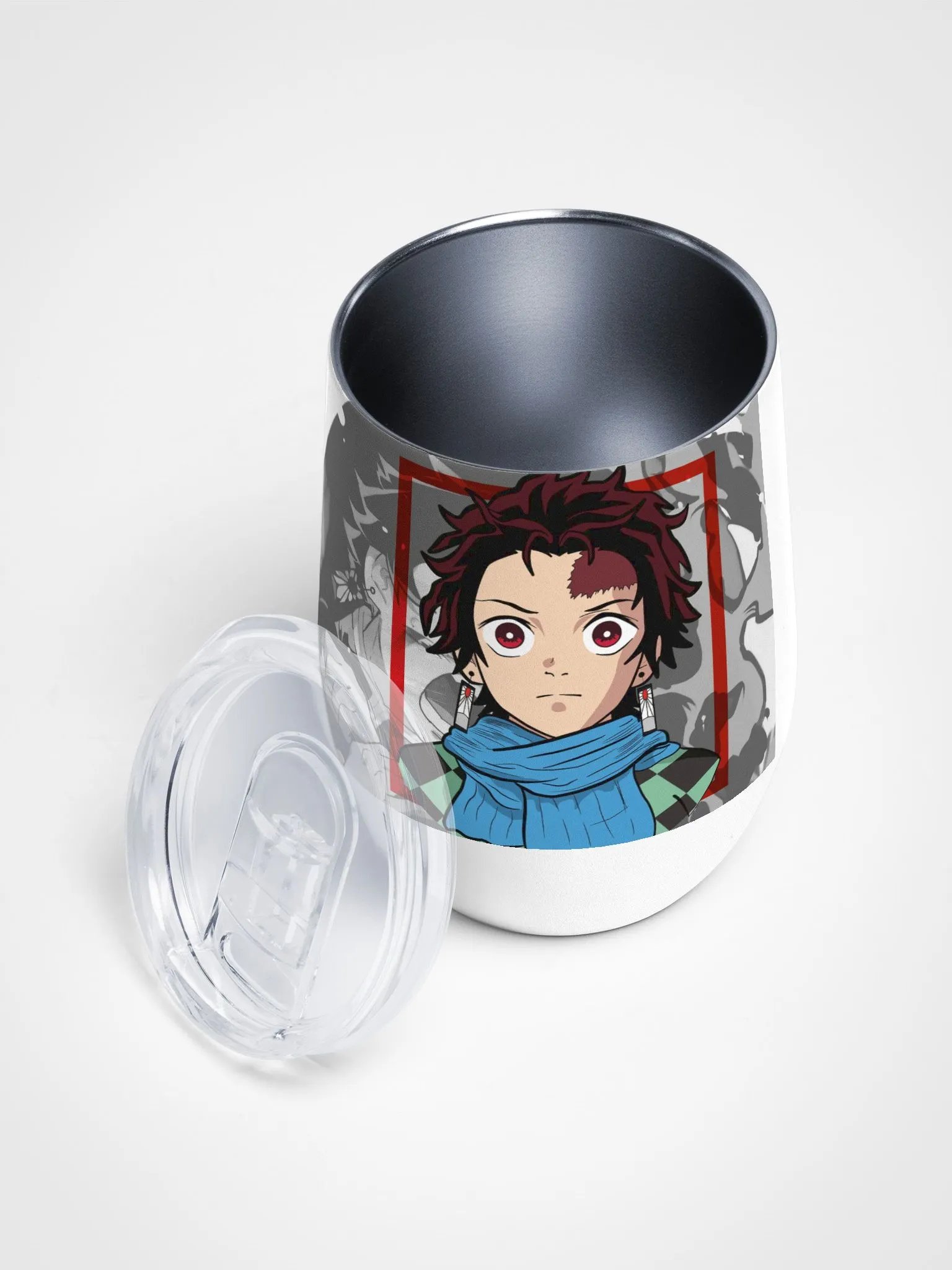 Demon Slayer Wine Tumbler – Kamado Tanjiro Edition | Stylish & Durable Drinkware 🍷⚔️ product image (3)