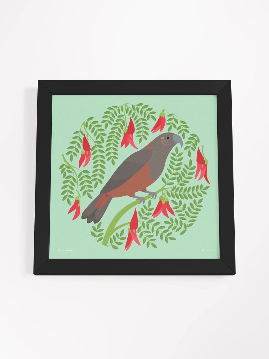 Kākā in Kākābeak Framed Wall Art product image (51)