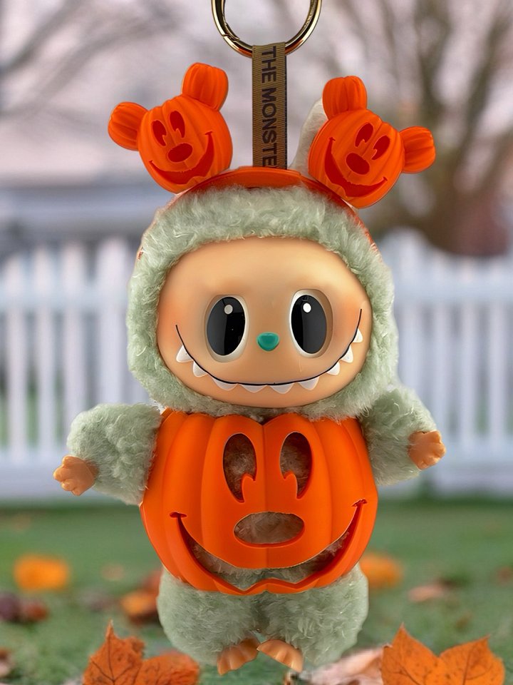 Pumpkin Patch Trickster Costume + Mickey Pumpkin Ears for Labubu product image (1)