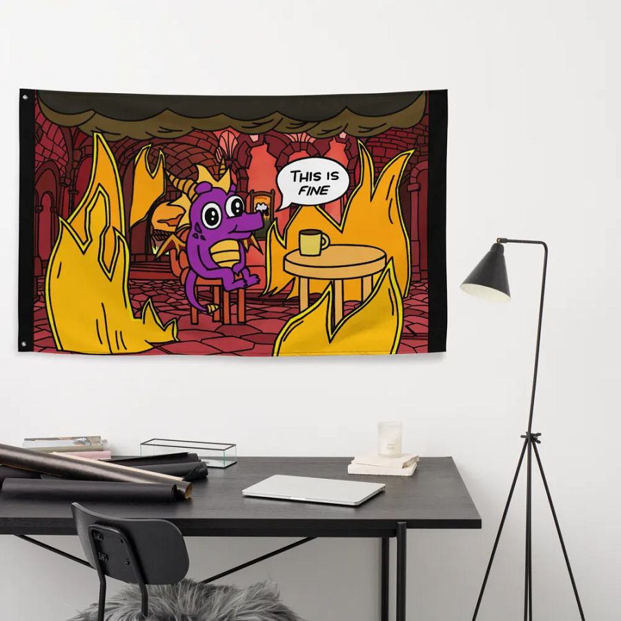 This is fine Dragon | Flag product image (9)