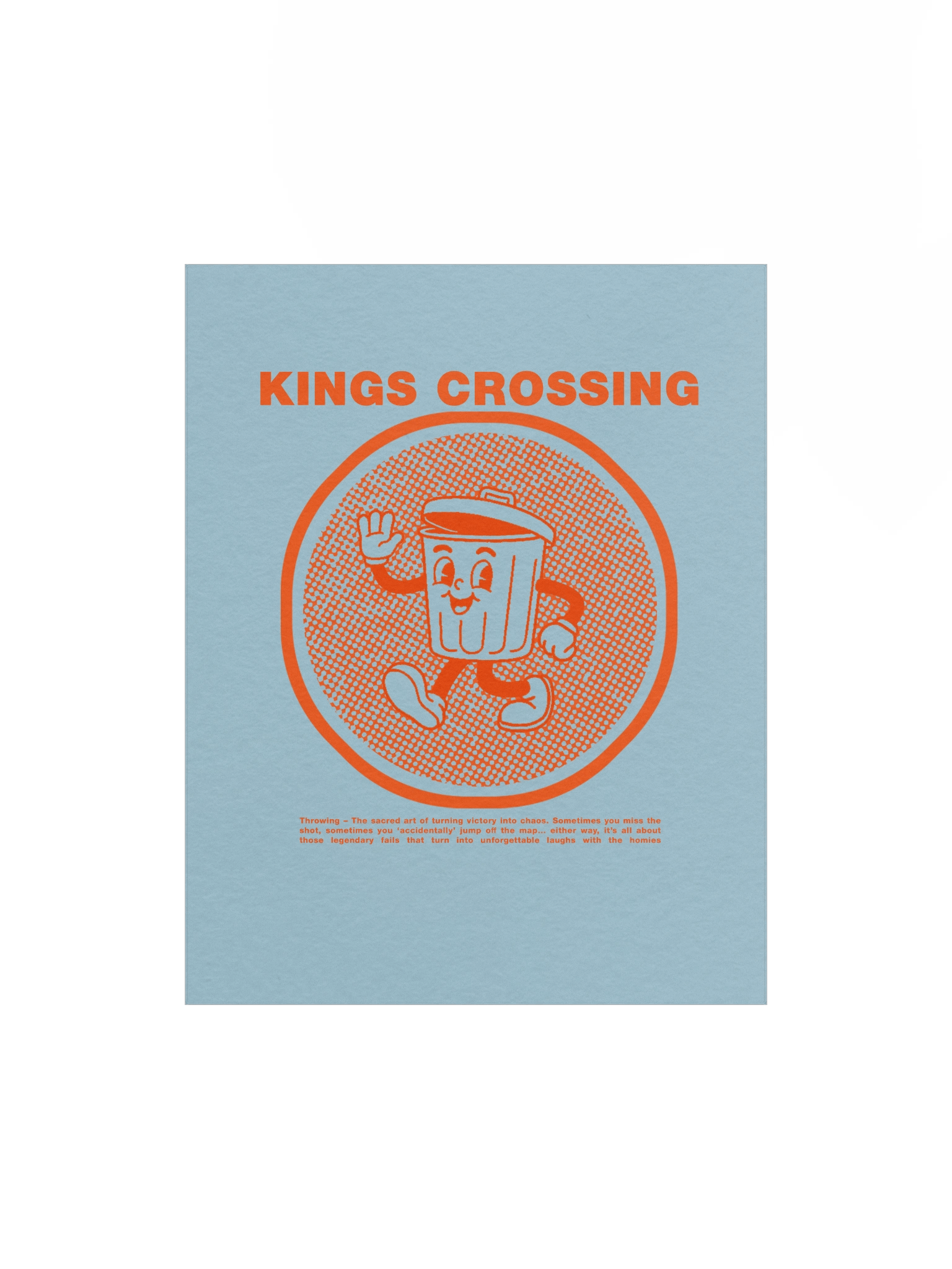 *LIMITED* Retro Trash Poster - Sky Blue product image (1)