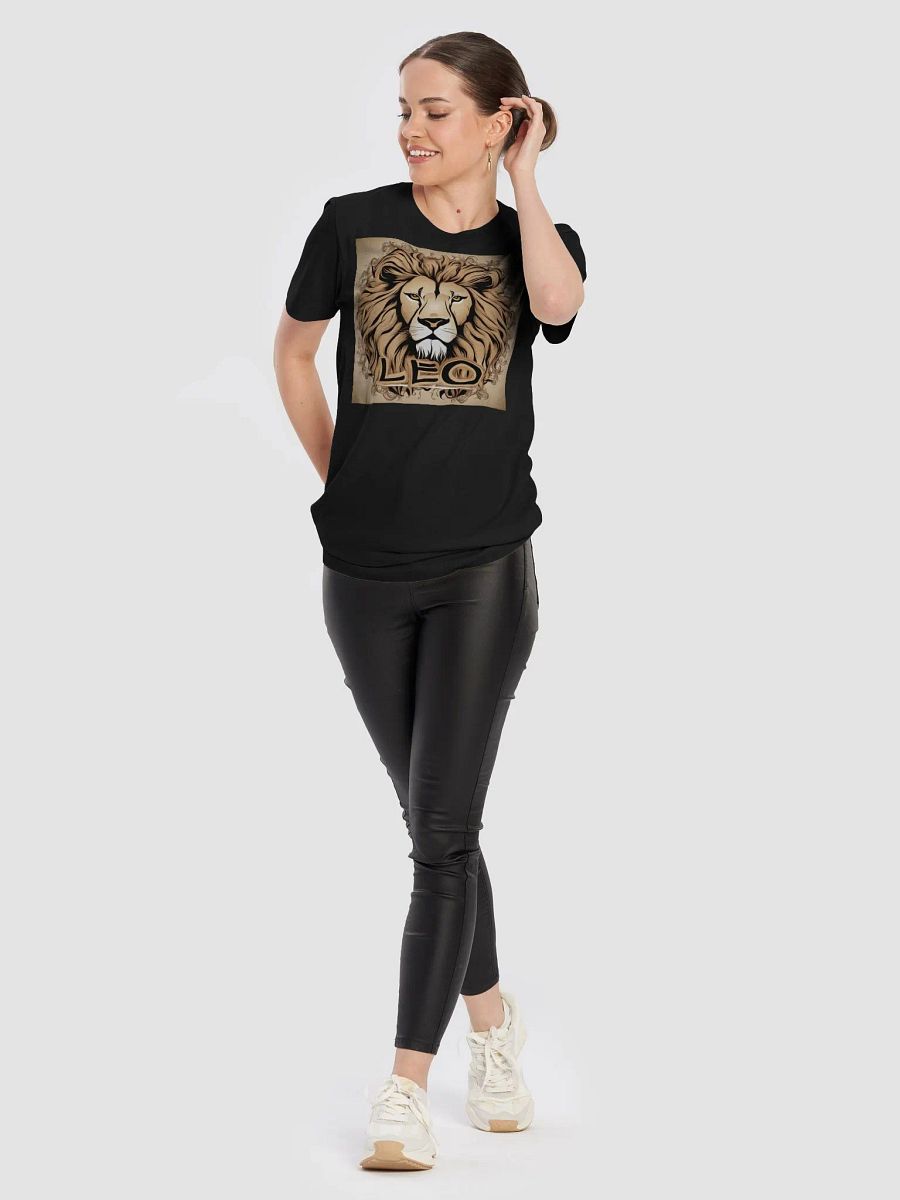 Unisex Leo Zodiac T-Shirt - Regal Lion Portrait, Astrology Gift product image (10)