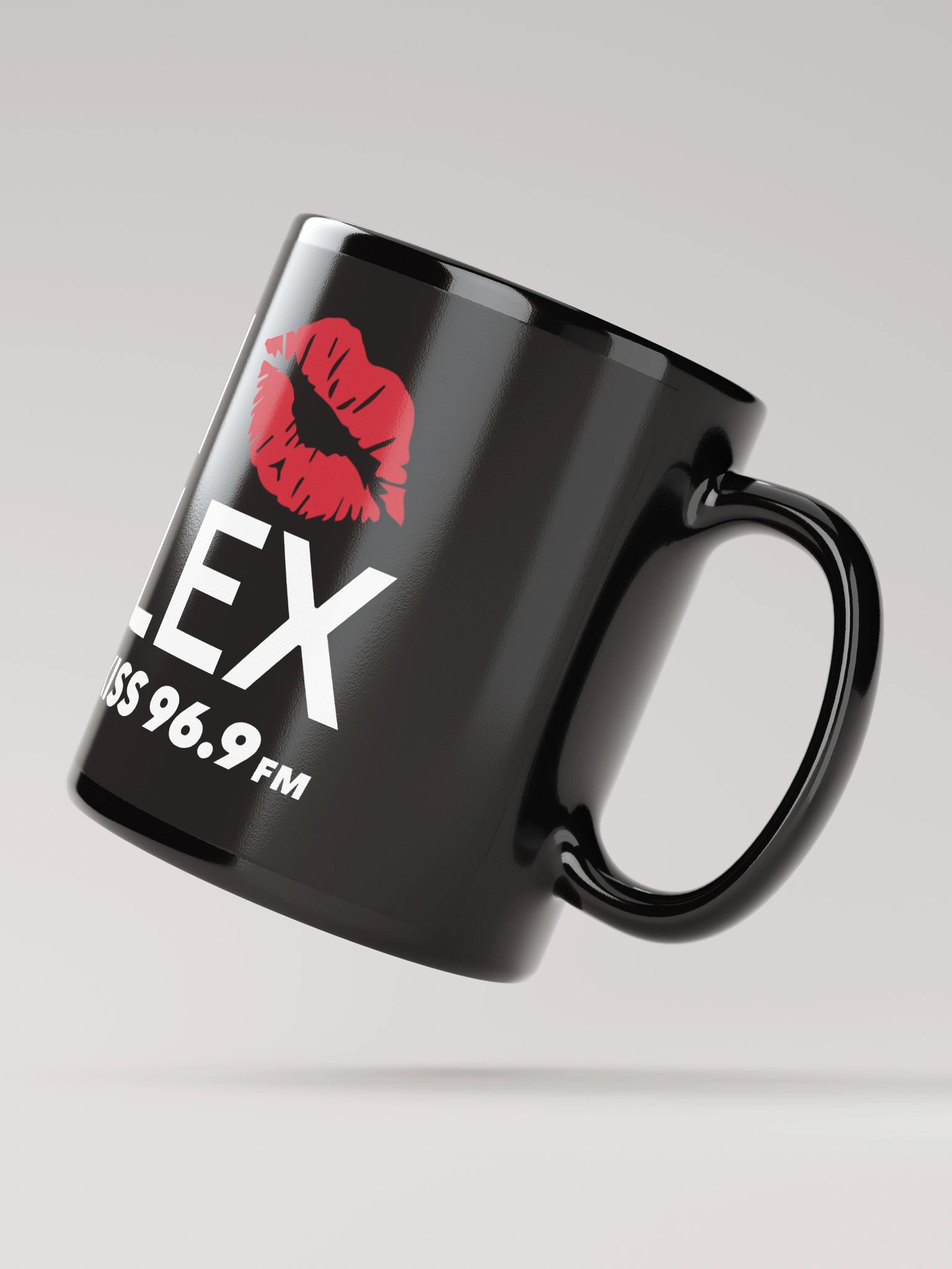 I KISS LEX Black Ceramic Mugs ( 2 Sizes ) product image (4)