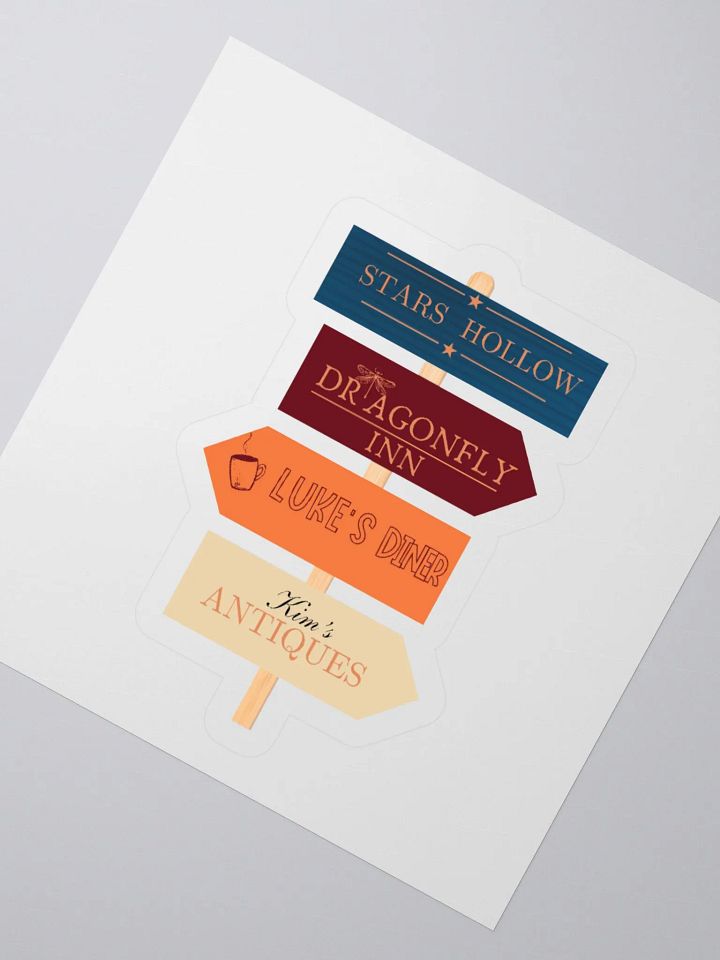 Gilmore Girls Sticker-Stars Hollow sing with Iconic Locations product image (2)