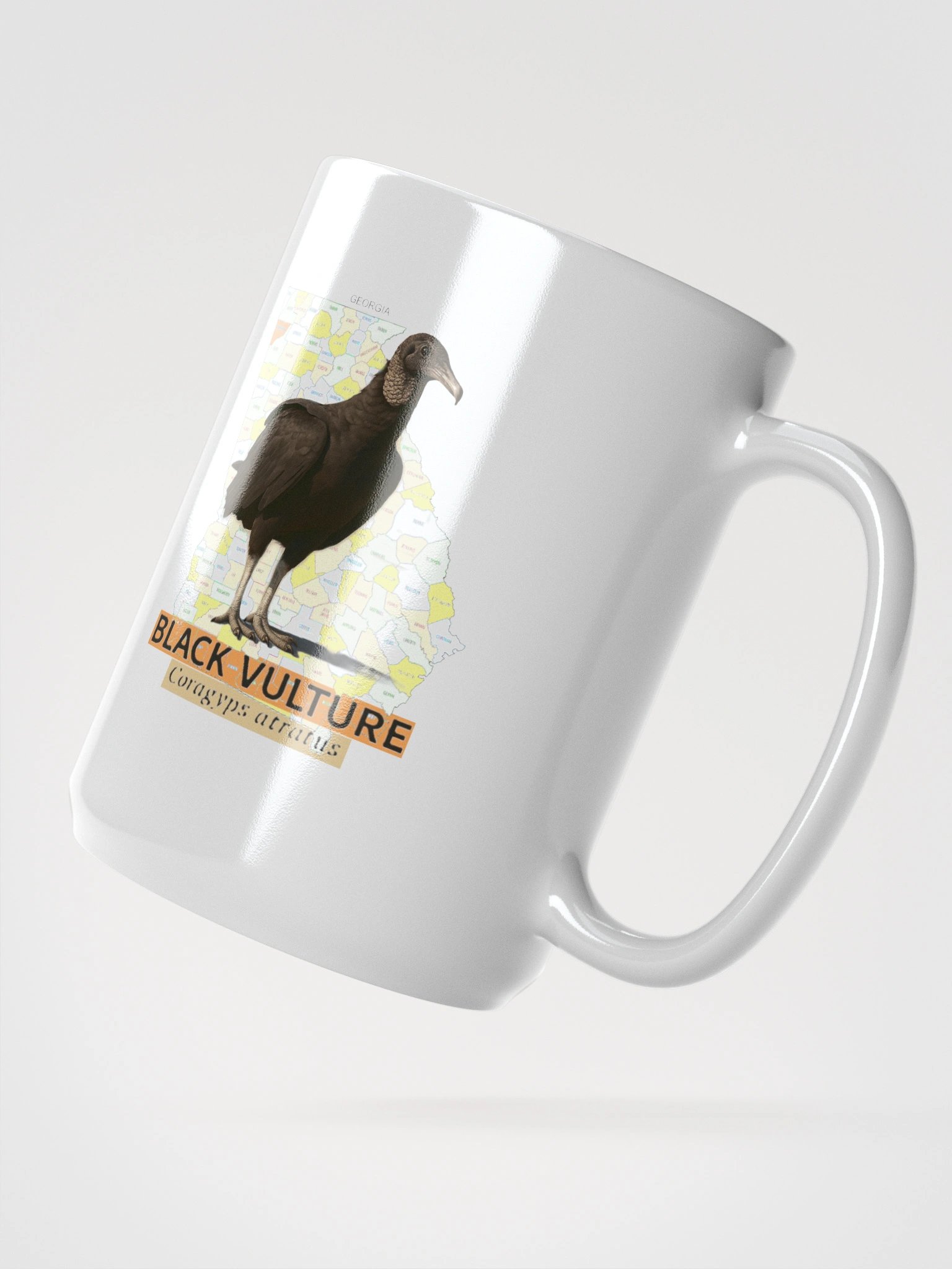 Georgia Black Vulture Map Mug product image (2)