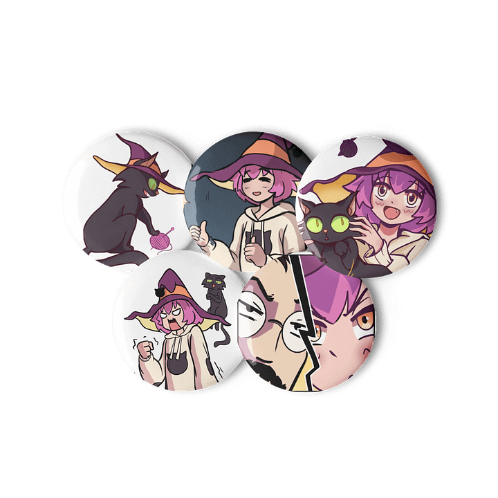 Wand For Hire - Pin Buttons Set product image (2)
