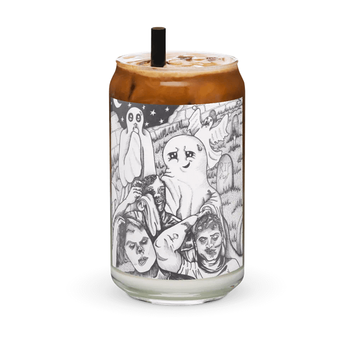 Graveyard Brawl can-shaped glass product image (2)