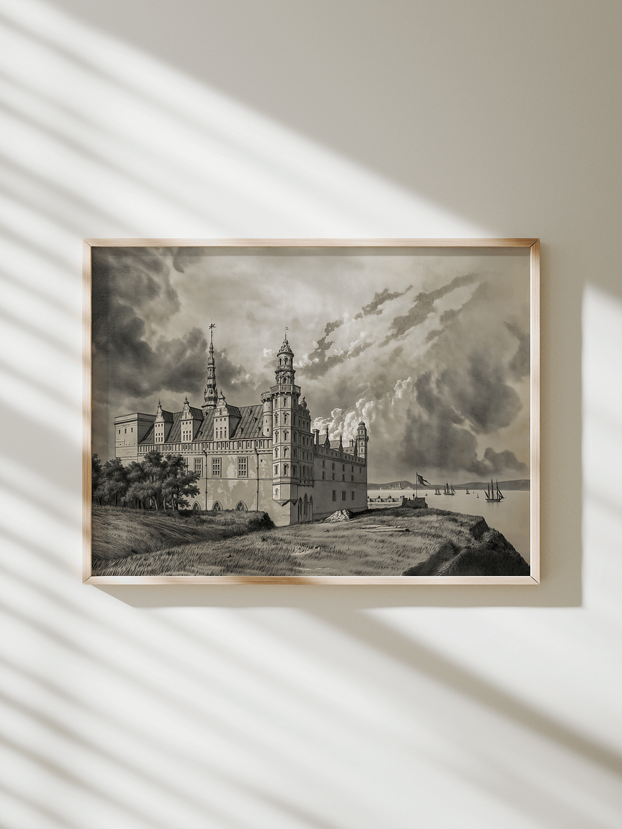 Kronborg castle - Vintage painting - Landscape product image (4)