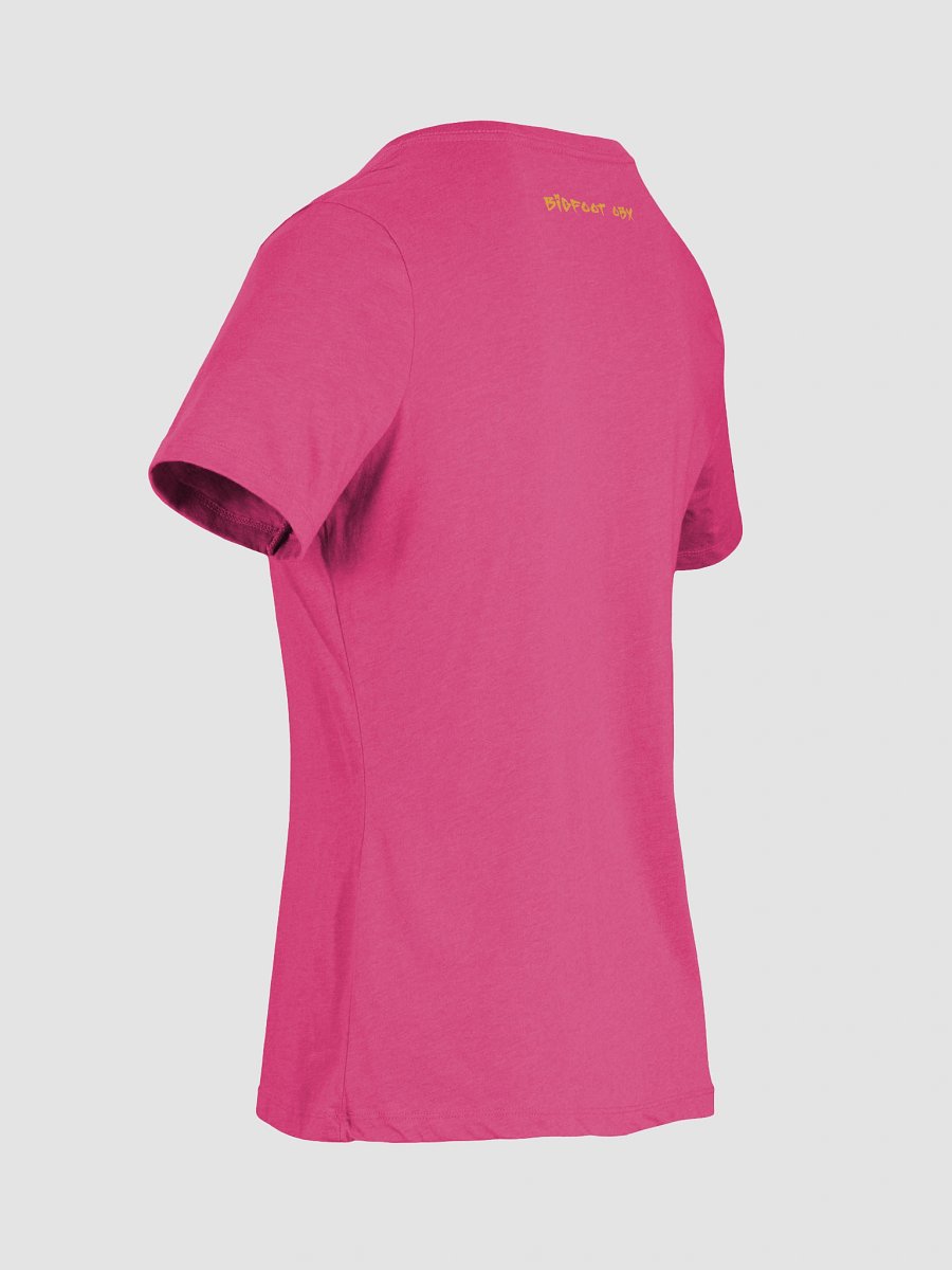 Destination Bigfoot Bronco Bigfoot Logo Bella+Canvas Women's Relaxed V-Neck T-Shirt (Berry) product image (9)