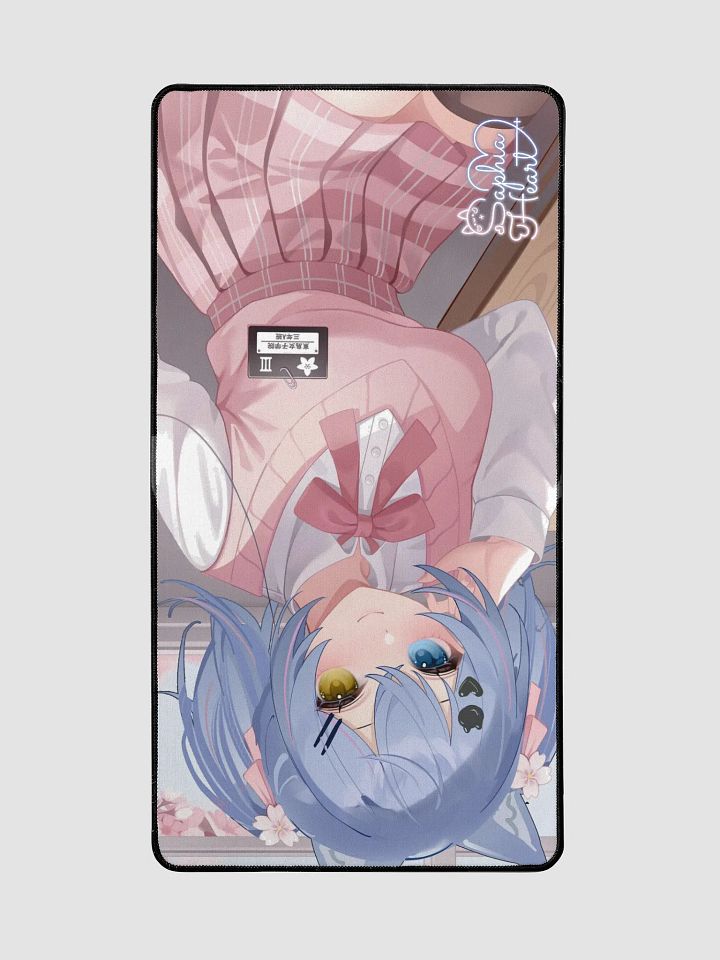 Pink School Girl Desk Mat product image (2)
