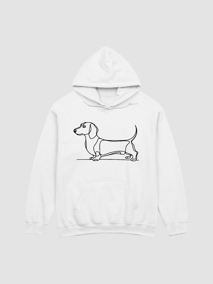 Trendy Dachshund Line Drawing Hoodie for Pet Owners product image (9)