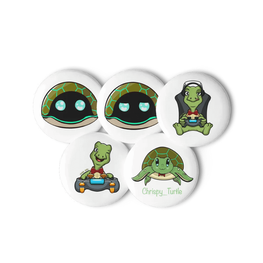 Chrispy Turtle pins set of 5 product image (6)