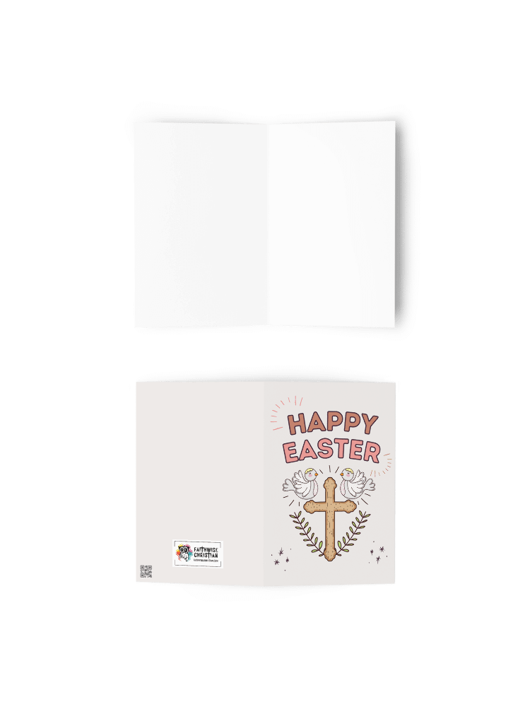 Happy Easter Doves & Cross Greetings Card product image (12)