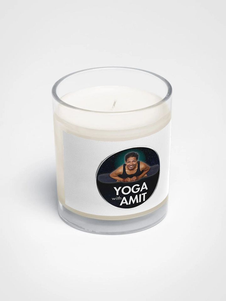 Soy Wax Candle In A Clear Glass Jar product image (2)