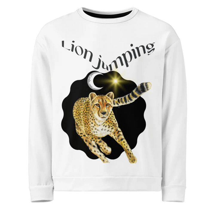 Lion Jumping All-Over Print Sweatshirt product image (1)