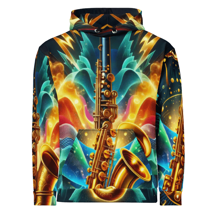 Saxophone Musical Instrument - All-Over Unisex Hoodie #19 product image (1)