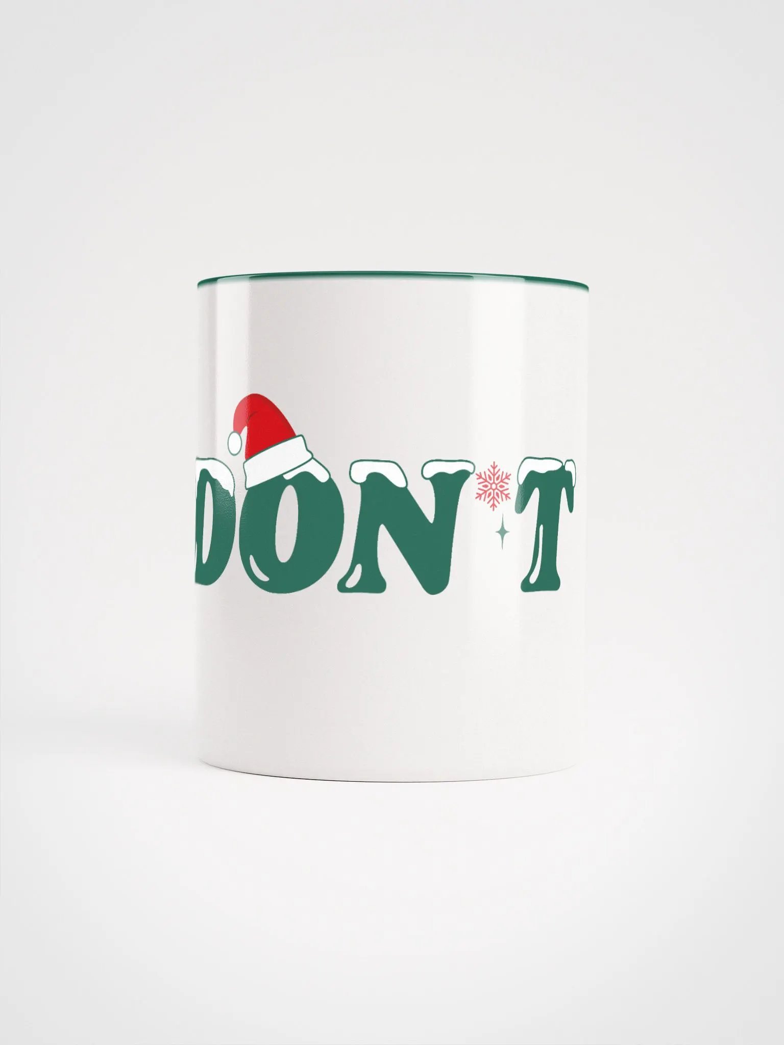 DON'T Christmas Mug - Green product image (1)