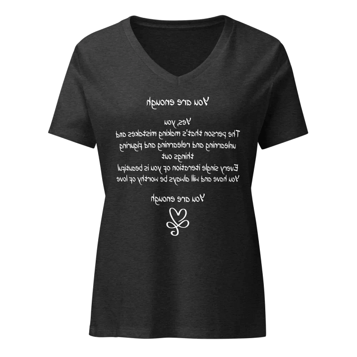 V-Neck T-Shirt - You Are Enough product image (3)