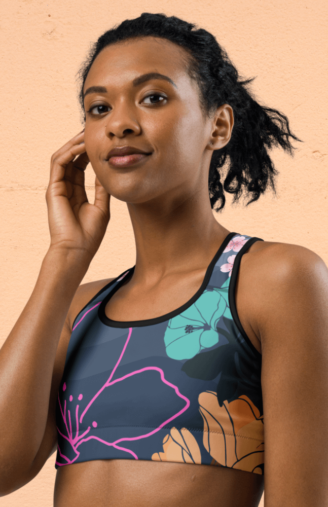 Floral Kaleidoscope Sports Bra product image (1)