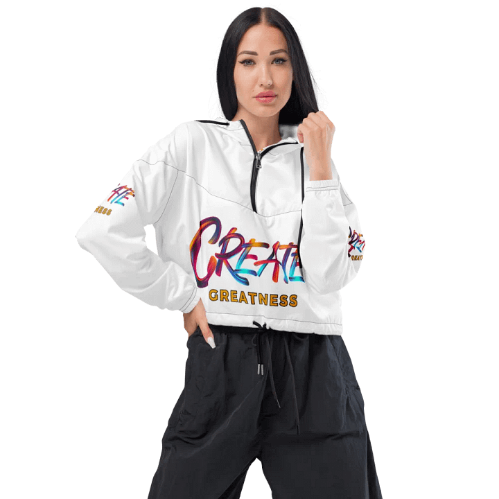 Create Greatness Dynamic Vibes Cropped Windbreaker product image (1)
