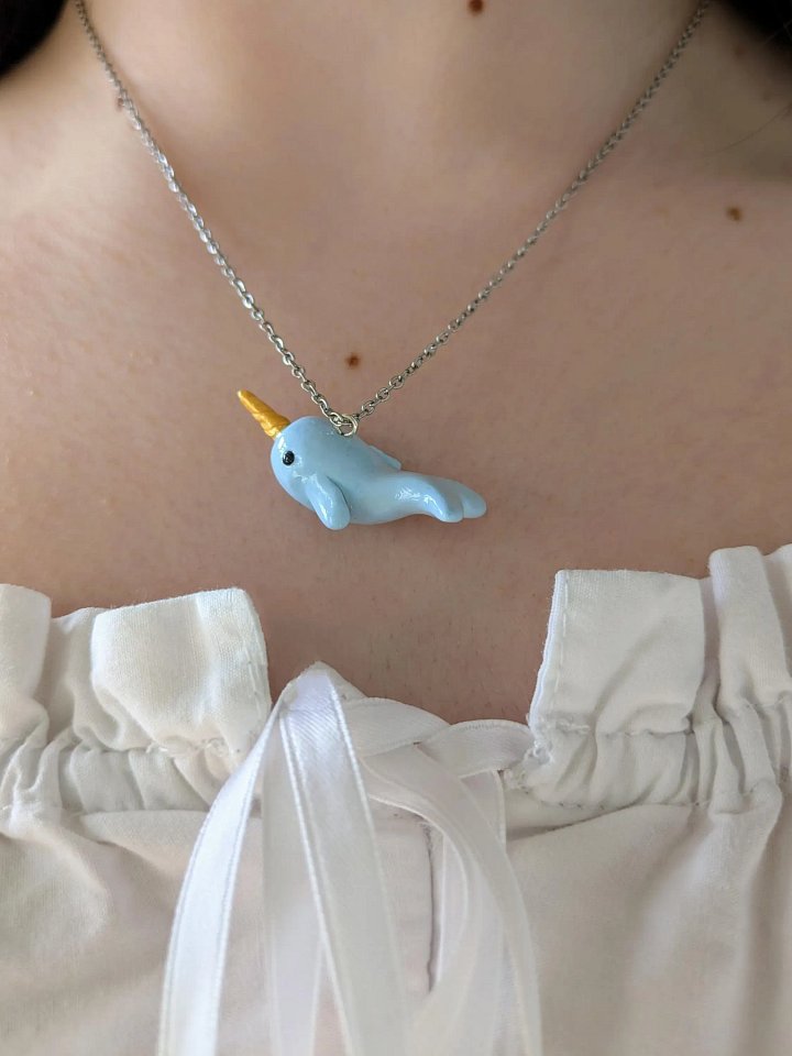 Narwhal Totem Necklace product image (1)