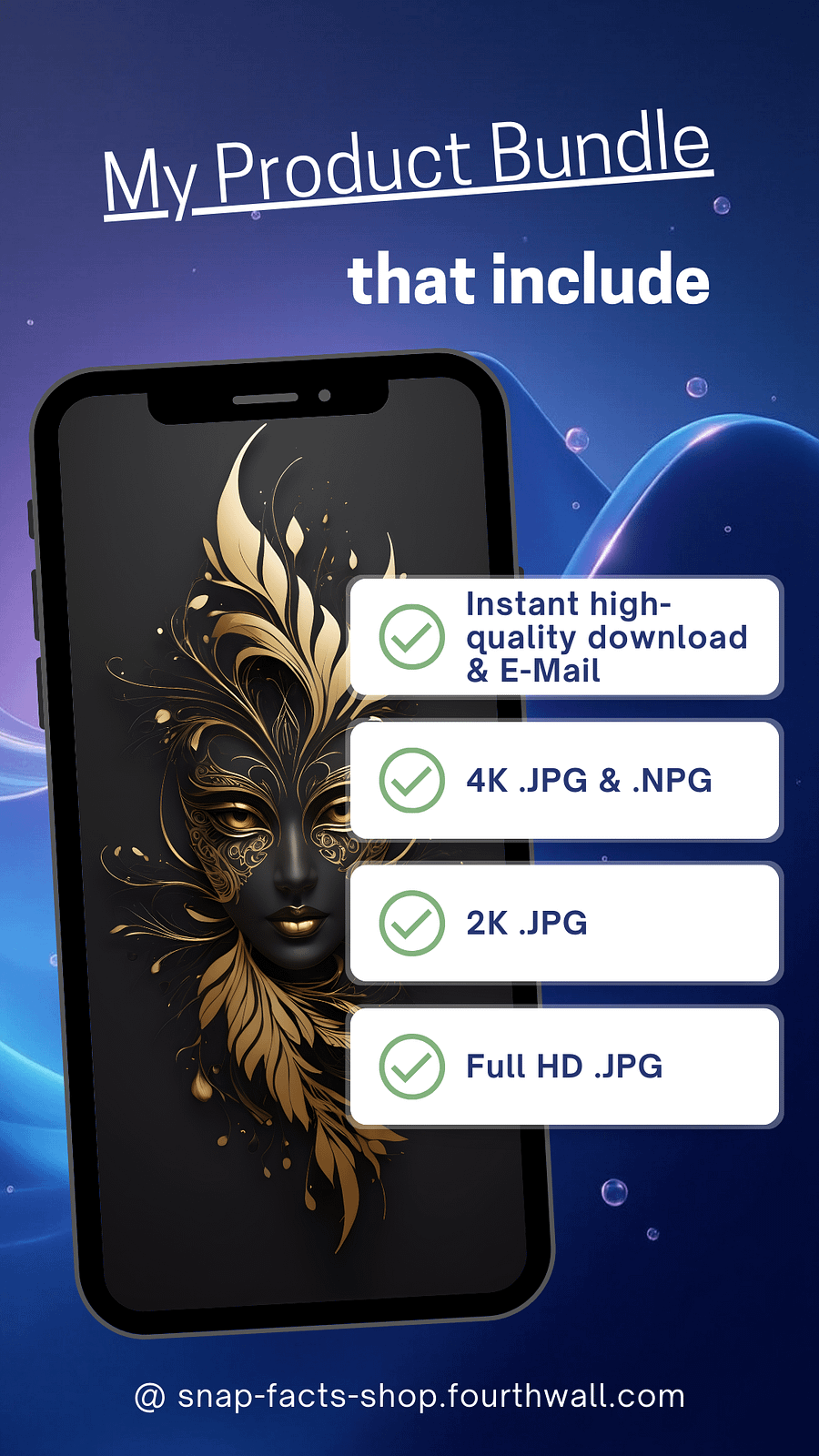 Golden Enigma: The Mask of Elegance product image (2)