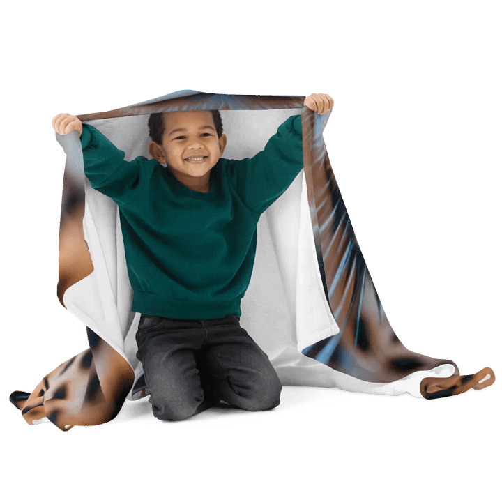 Big Cat Cheetah Face Throw Blanket product image (2)