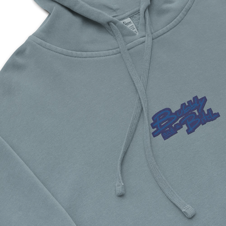 Bubbly and a B*tch (C. lake design) embroidered pigment-dyed hoodie product image (1)