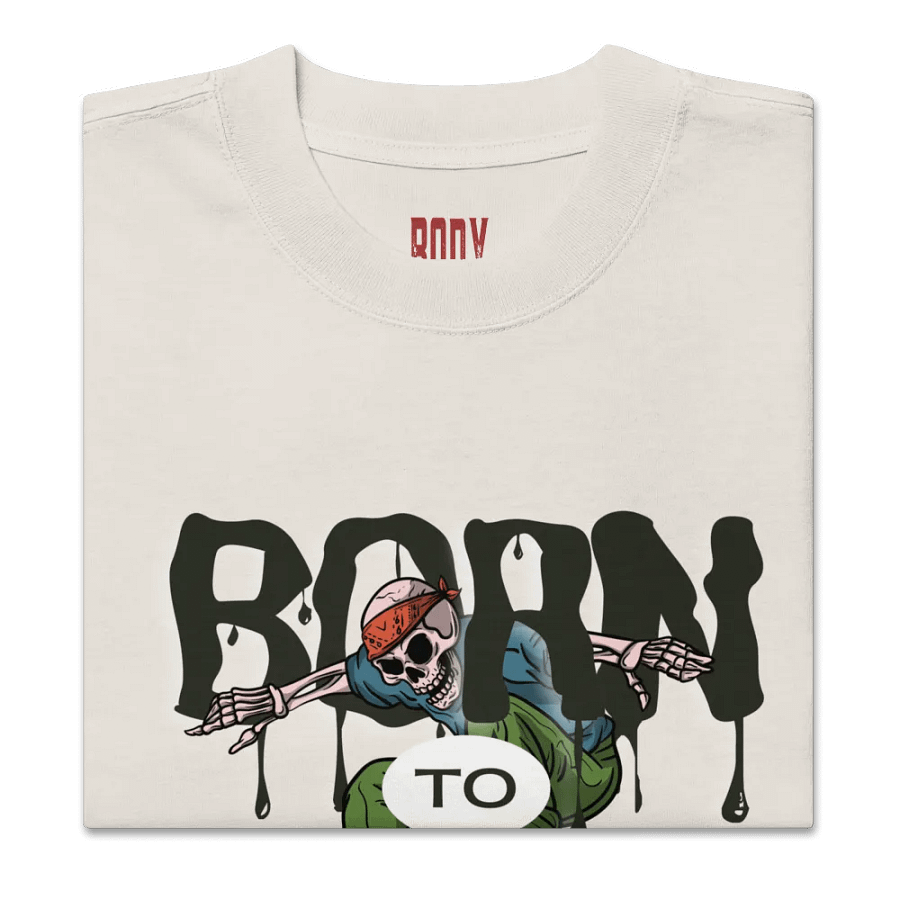 Born to be bad oversized t-shirt product image (3)