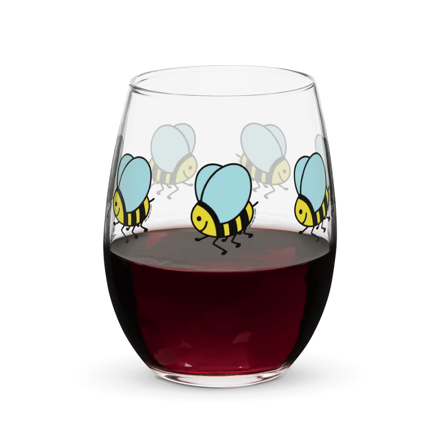 Basic Bee Wine Glass product image (5)